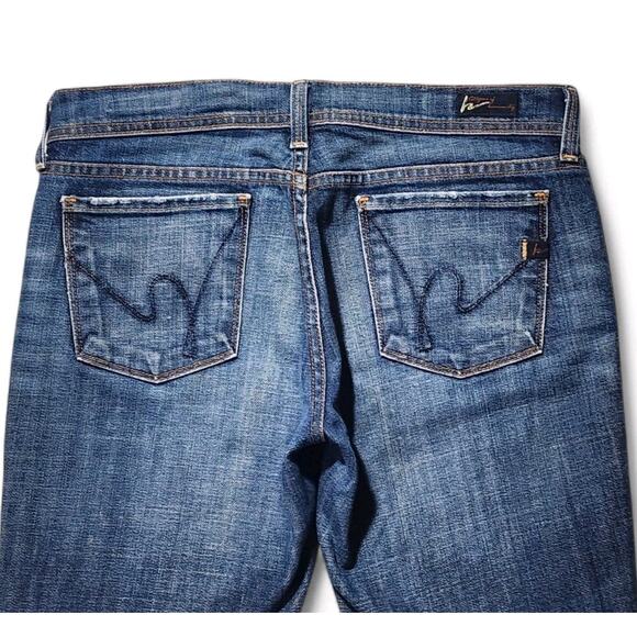 CITIZENS OF HUMANITY Jeans Low Waist Flare Leg Ingrid Medium Wash Womens Sz 29 - Picture 4 of 16